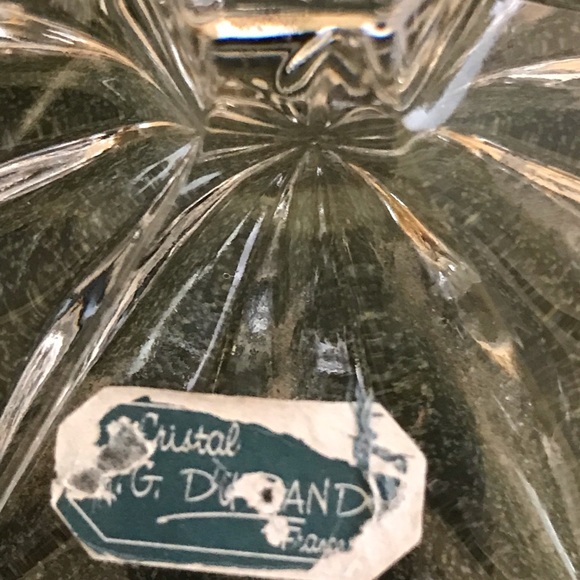 A Vintage (retired) J. G. Durand French Crystal Candlestick Holder - Picture 6 of 6